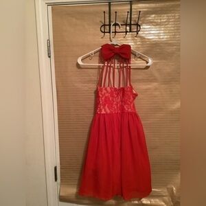 B DARLIN~ RED PARTY DRESS~ SIZE 7/8